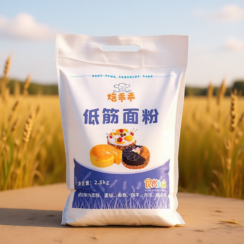 低筋面粉5斤烘焙原料低精小麦粉2500g饼干蛋糕粉月饼粉新良面粉