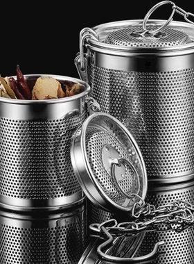 商用卤料笼304不锈钢过滤网调料球过滤袋调料罐家用炖肉卤肉笼料