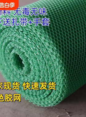 鸡鸭鹅加厚漏粪塑料围栏网格小孔防护绿色垫户外育雏网床养殖家用