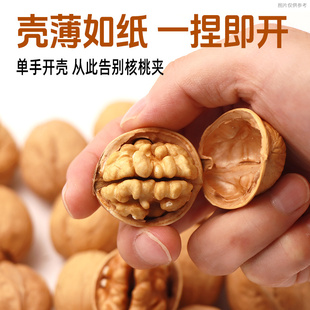 纸皮核桃新货新鲜原味薄壳核桃新疆特产零食专用黑桃多规格