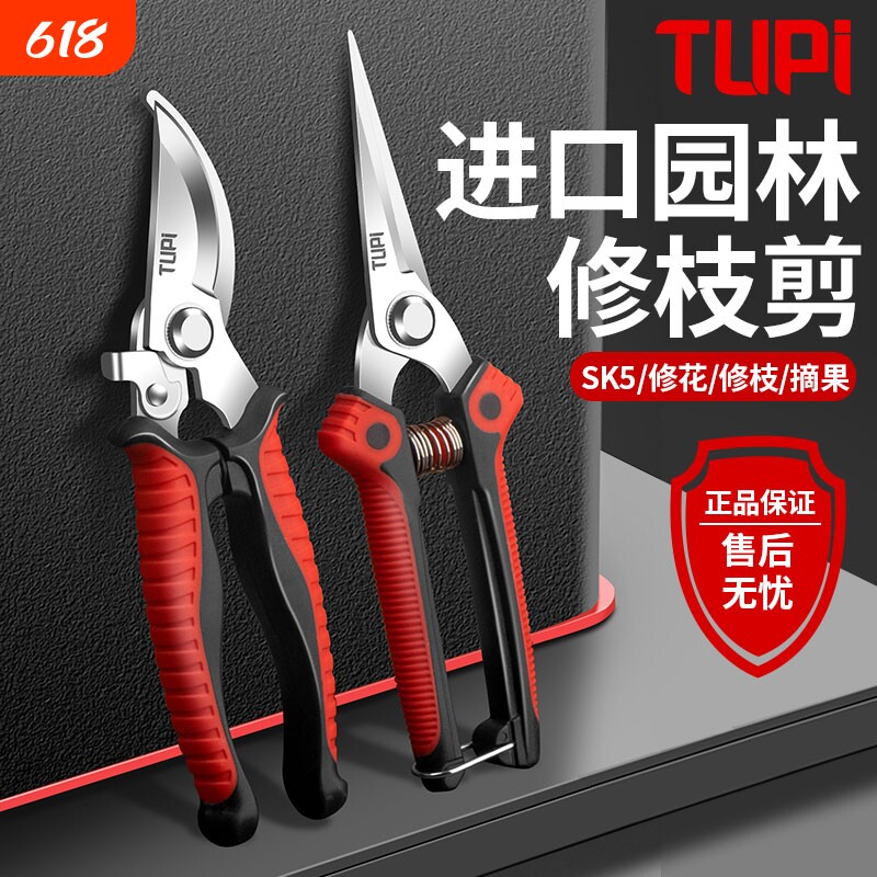 修剪树枝专用剪刀修枝剪刀SK5钢园林园艺果树剪剪子剪枝工具剪刀