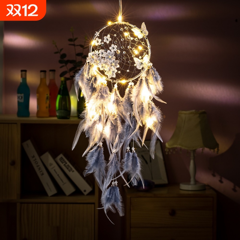 印第安捕梦网吊饰房间挂饰少女心饰品挂件送同学生日礼物补捕梦网