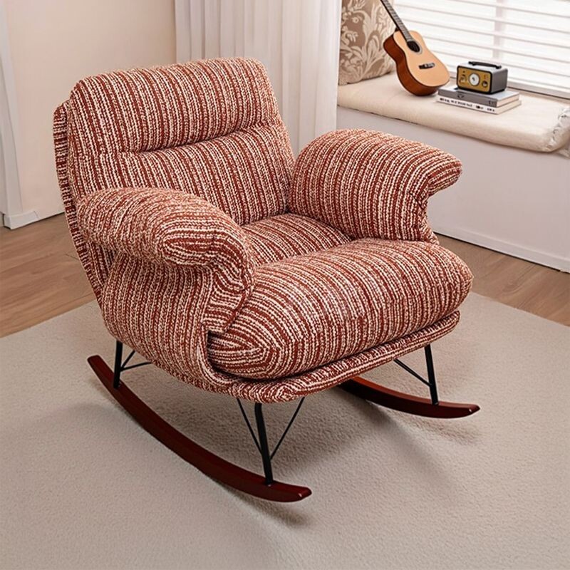 法式摇椅家用单人复古沙发客厅阳台卧室网红懒人沙发休闲摇摇躺椅
