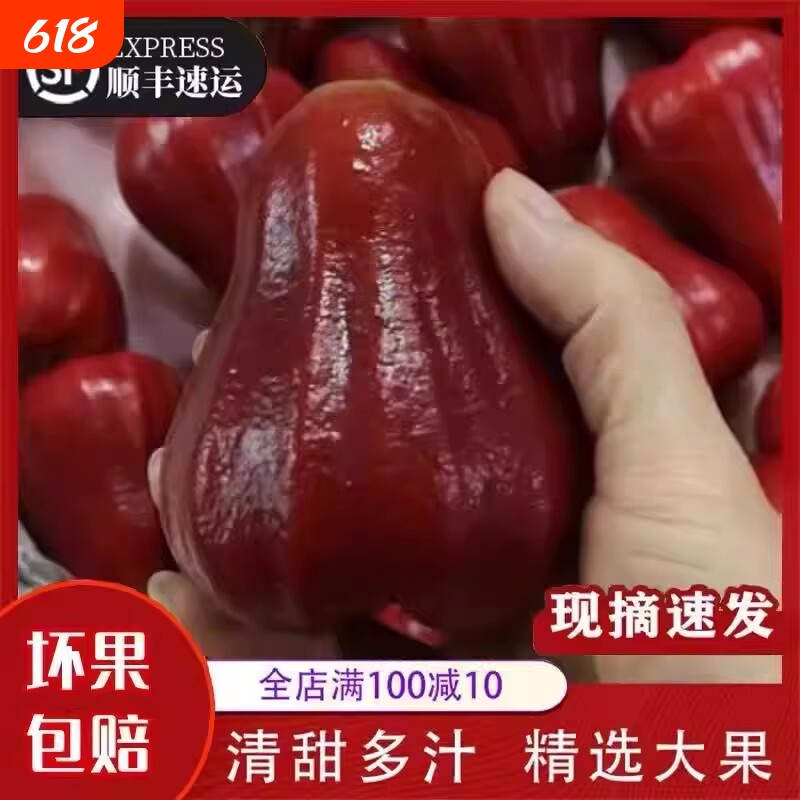 莲雾顺丰 泰国进口黑金刚5斤新鲜水果应季果批发包邮当季