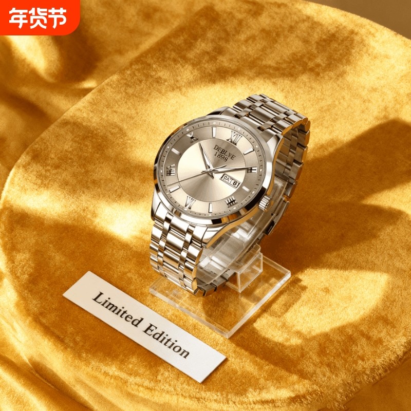 名牌男士手表正品官方旗舰瑞士非机械手表男款2024新款防水石英表