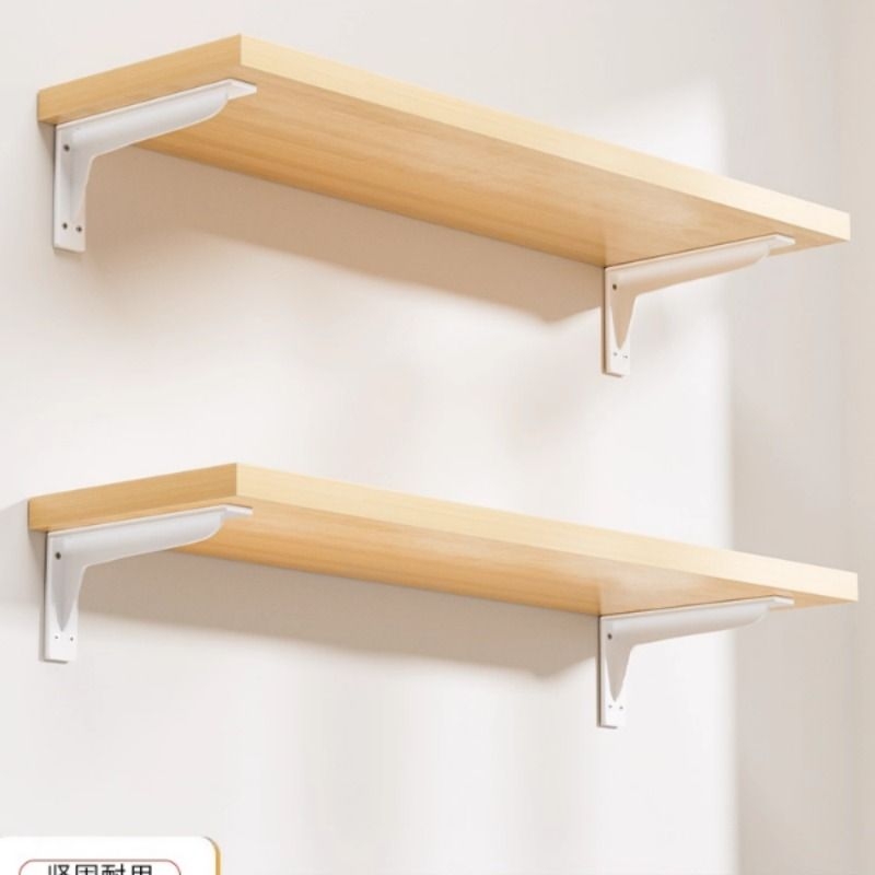 墙上置物架实木隔板墙壁书架一字搁板悬空支撑架层板展示架壁挂式