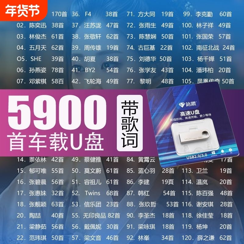 【有歌词】车载音乐U盘华语粤语合集歌手热门原唱U盘抖音热歌优盘