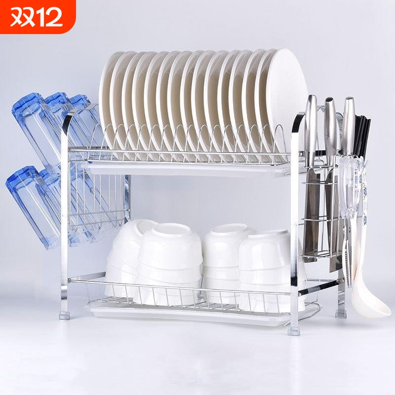 厨房置物架碗碟碗盘收纳架盘子沥水架放碗架碗筷收纳盒简约风碗柜