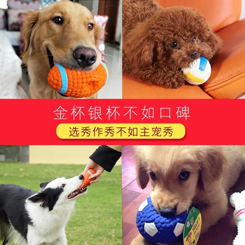 狗狗玩具宠物小狗自嗨解闷神器磨牙耐咬发声幼犬小型犬大狗橄榄球