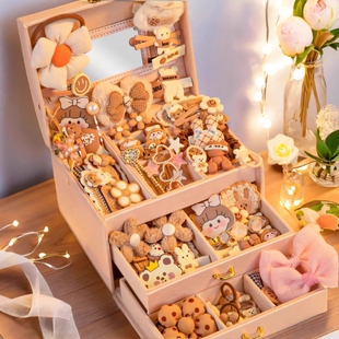 女孩子的生日礼物女生发饰发夹首饰盒套装礼盒3一6岁女童小女孩