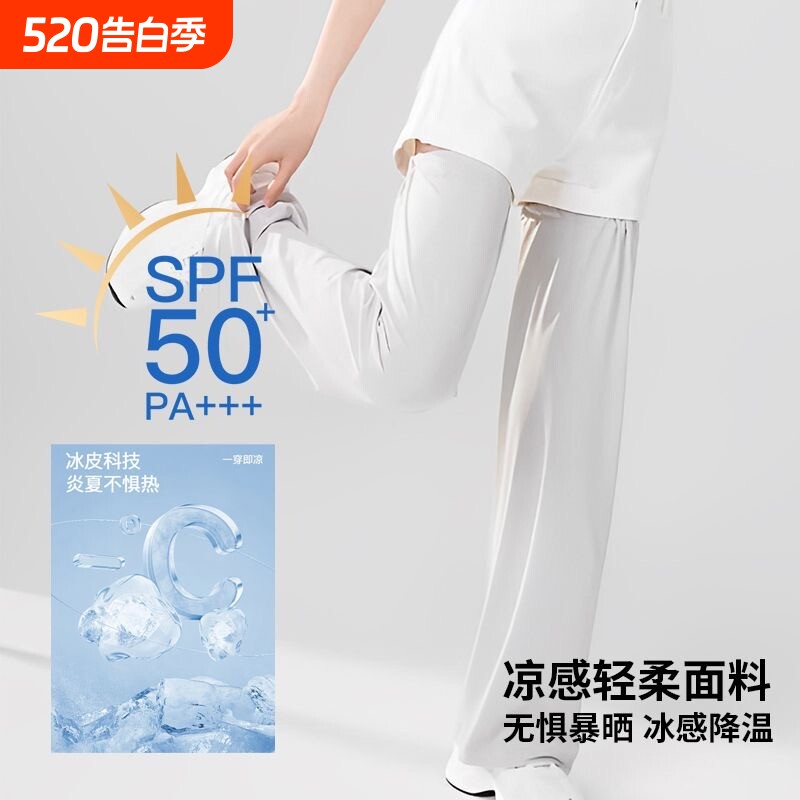 冰丝冰凉夏季新款电动车骑行防晒腿套摩托车腿部防护遮阳宽松凉感