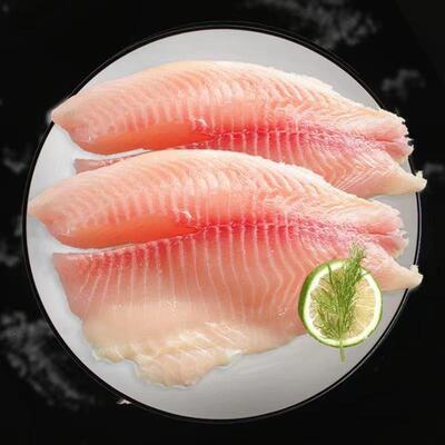 罗非鱼片去皮罗日料商用火锅食材鲷鱼片无刺原生鱼片冷冻水产鲜活