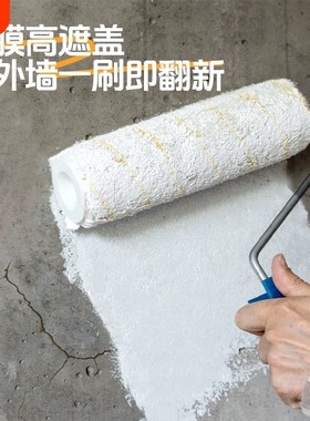 粤港白色内墙乳胶漆可可蛋奶墙面漆涂料毛坯房刷新水泥墙刷白漆