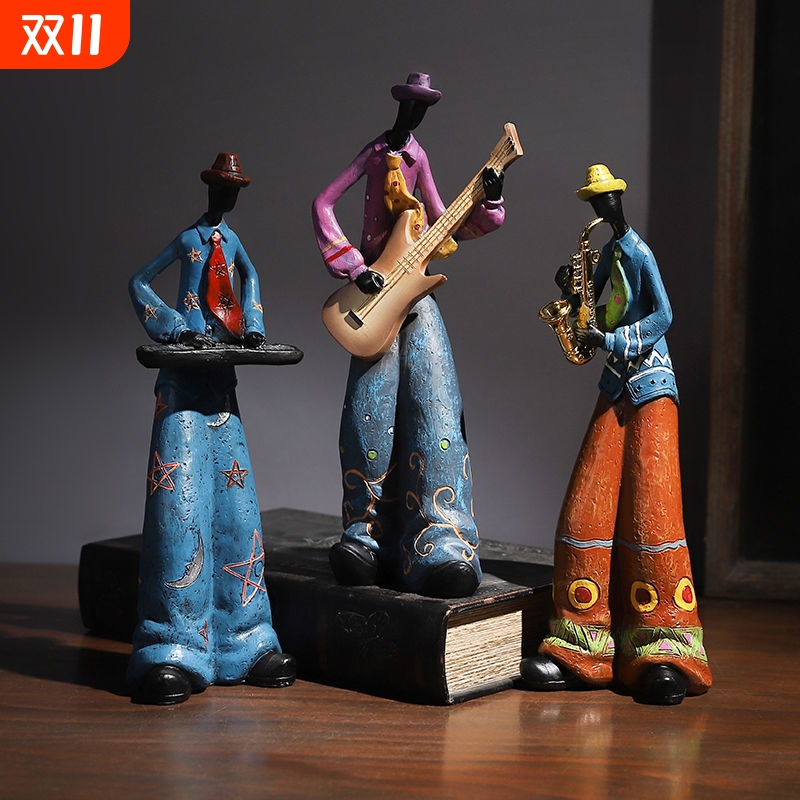 酒装饰品柜复古摆件高级感小众欧式家居客厅玄关书柜摆设现代轻奢