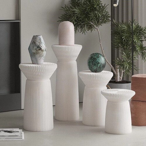 花坛圆柱展架艺术陈列复古空间氛围装饰台门店橱窗展会展示