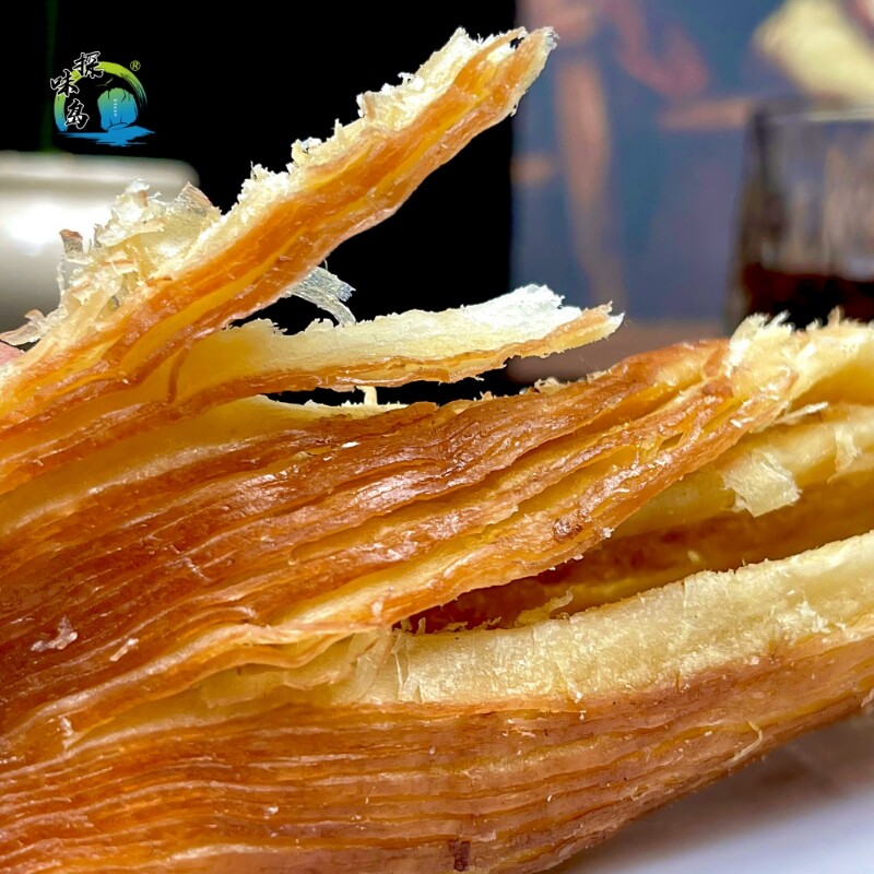 探味岛【顺丰包邮】碳烤风琴鱿鱼片海鲜干货即食手撕鱿鱼大片80克