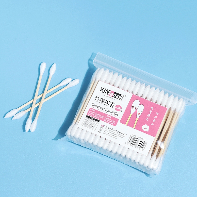 《棉签/日用/袋装AB1sn0-圆头尖头棉签纹绣掏耳用化妆卸妆棉棒