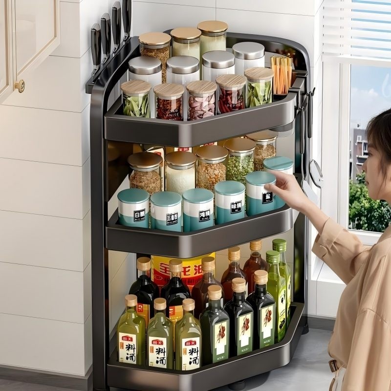 厨房置物架多功能多层收纳架调料