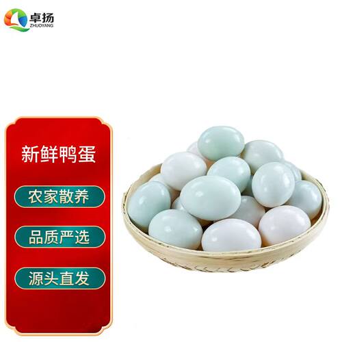 生鸭蛋50g-60g新鲜农家散养纯天然正宗鲜鸭蛋