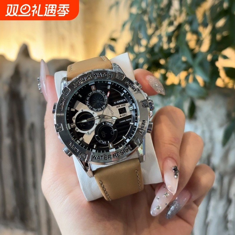 瑞士品牌正品全自动多功能男士手表学生运动石英表时尚防水腕表礼