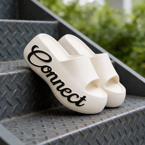 凉拖鞋防滑男女情侣踩屎感拖鞋女EVA一体室内家居凉拖白色黑色