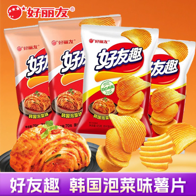 好丽友好友趣韩国泡菜味薯片