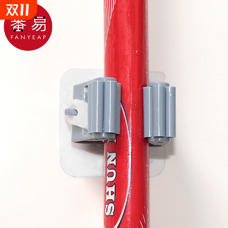 拖把架AA1sn0-免打孔拖把夹卫生间挂架壁挂收纳拖布夹扫把夹