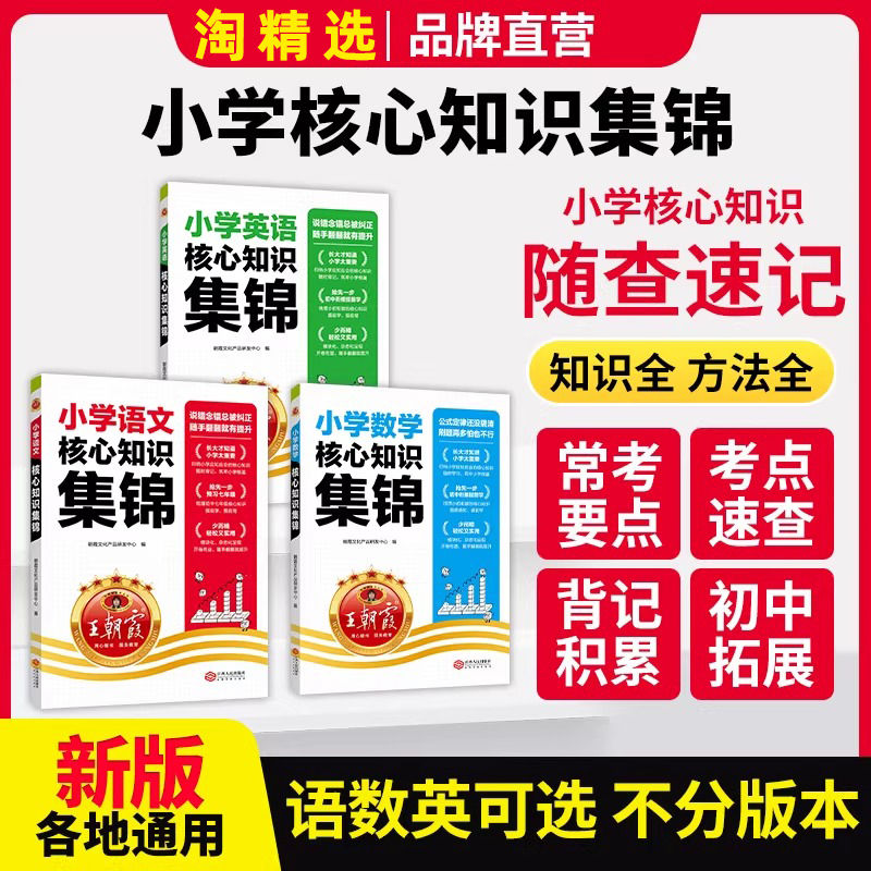 王朝霞小学核心知识集锦语数英