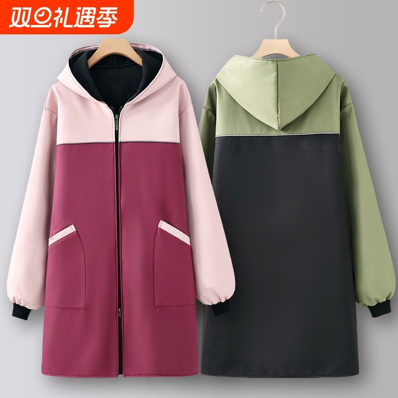 女围裙厨房家用长袖外穿洋气防油防水高颜值2025新款加绒加厚罩衣