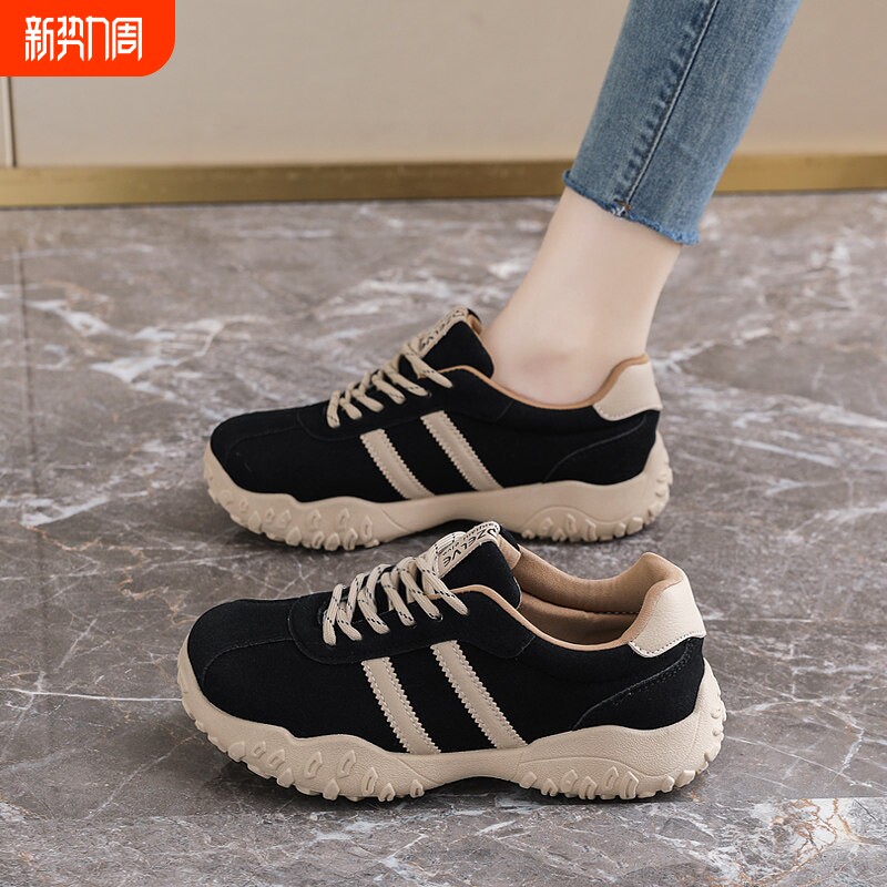 欧伦啄木鸟女鞋2026新款软底不累脚防滑运动鞋春季阿甘鞋女士户外
