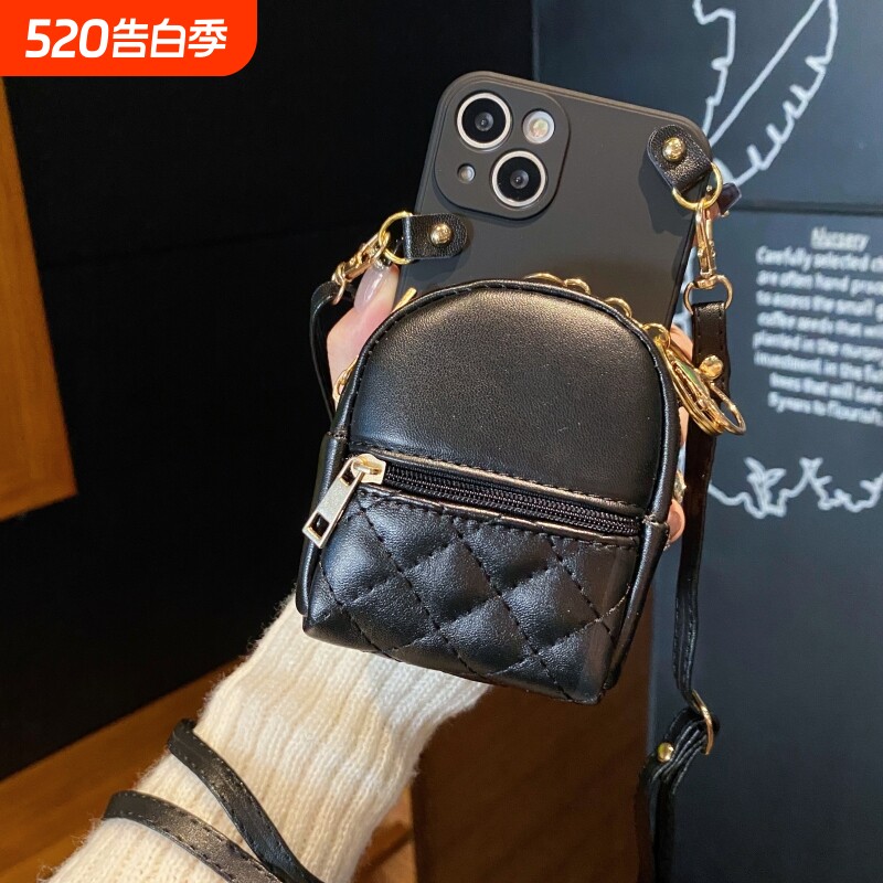 收纳包适用苹果15promax手机壳16e零钱包iPhone13