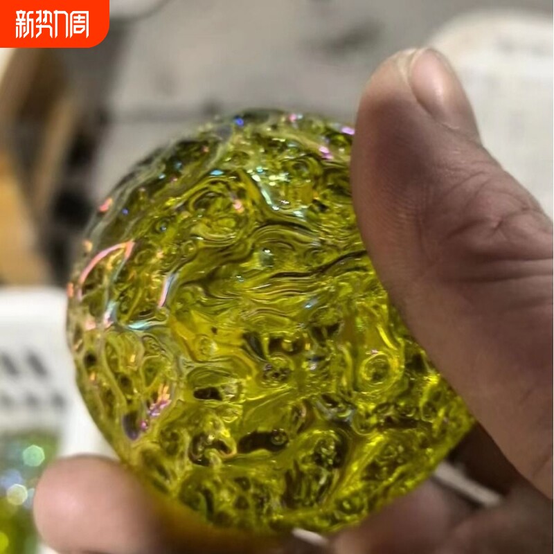 琉璃陨石单珠饰品摆件配饰水晶原石多色可选手链首饰文艺复古