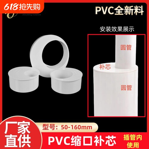 PVC补芯缩口插管内偏心异径管接