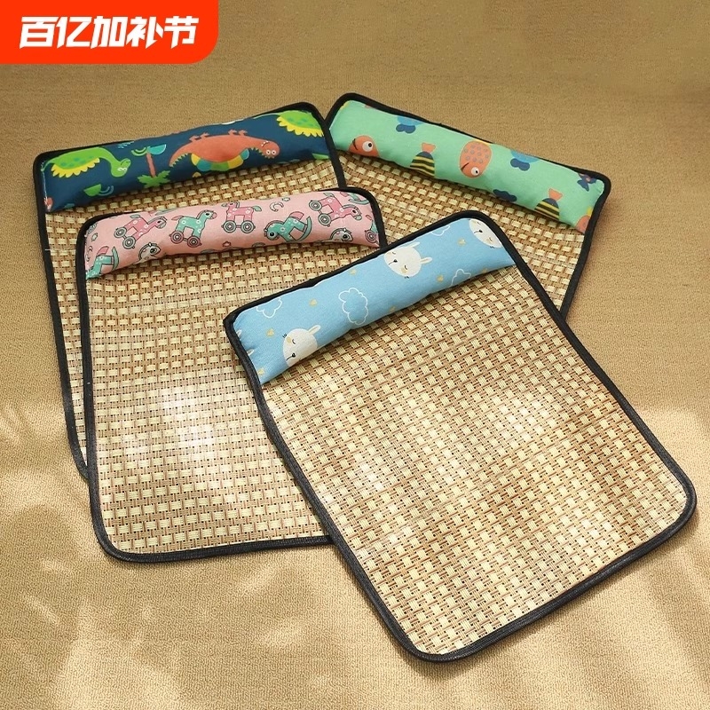 夏天狗凉席靠枕凉席子猫咪降温垫子宠物窝垫犬猫凉垫冰凉撕咬正常