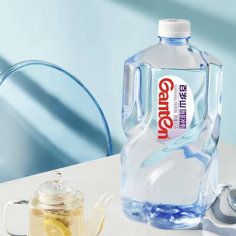 25年饮用天然矿泉水百岁山4.5L*2瓶弱碱性水纯净水大桶饮料冲奶