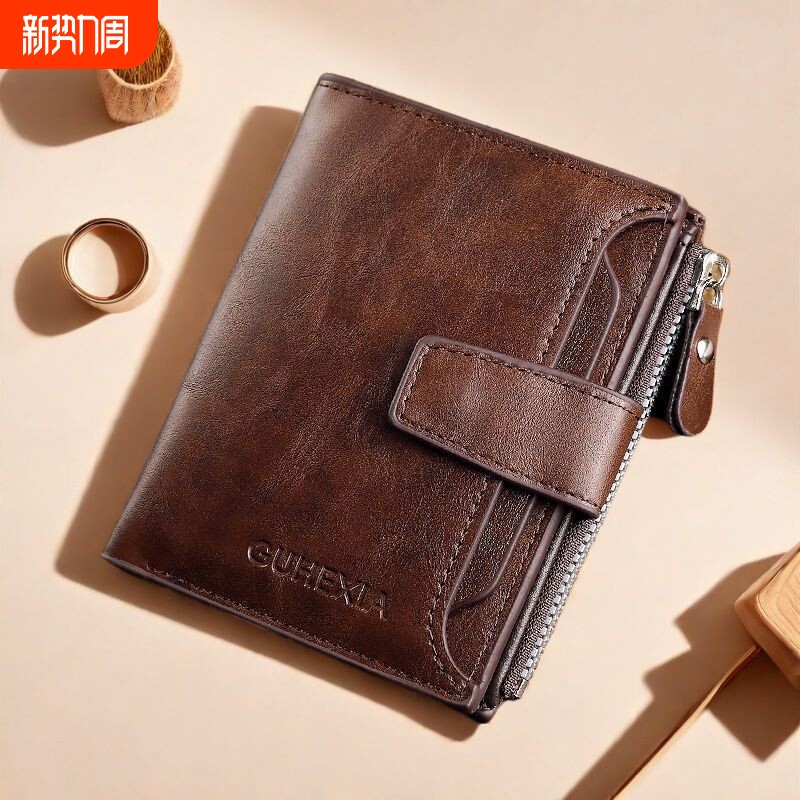 高档多功能钱包2026新款钱袋短夹男生精致卡套大容量驾驶证一体