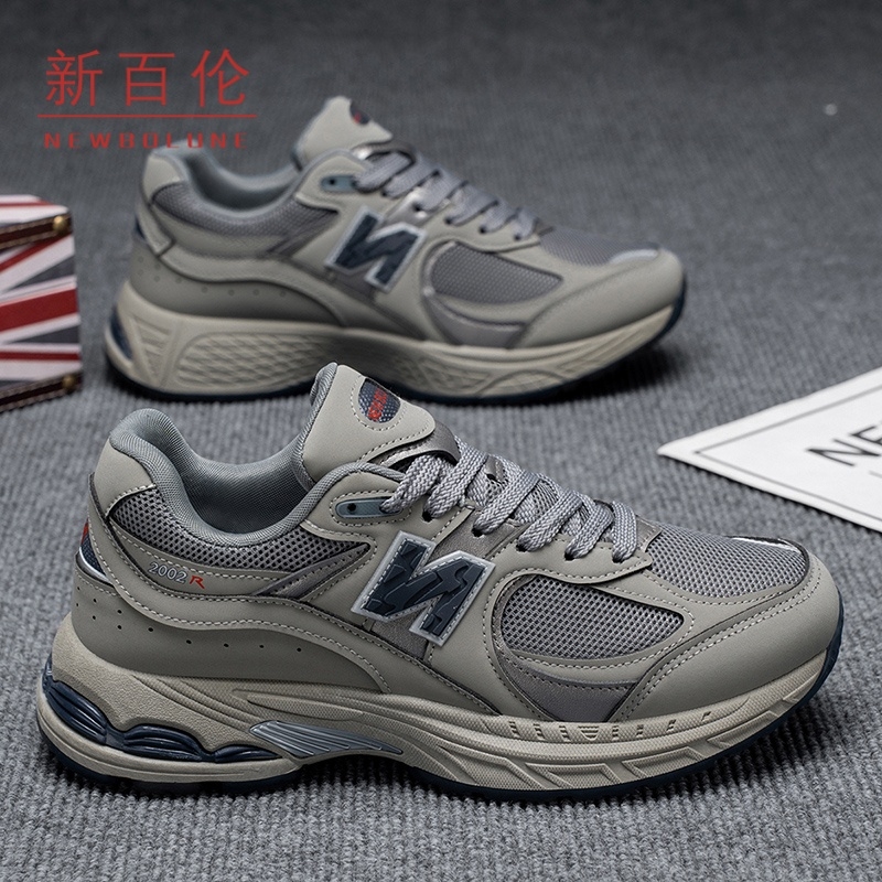 新百伦冬季新款跑步运动小白鞋情侣百搭厚底增高老爹鞋时尚休闲鞋