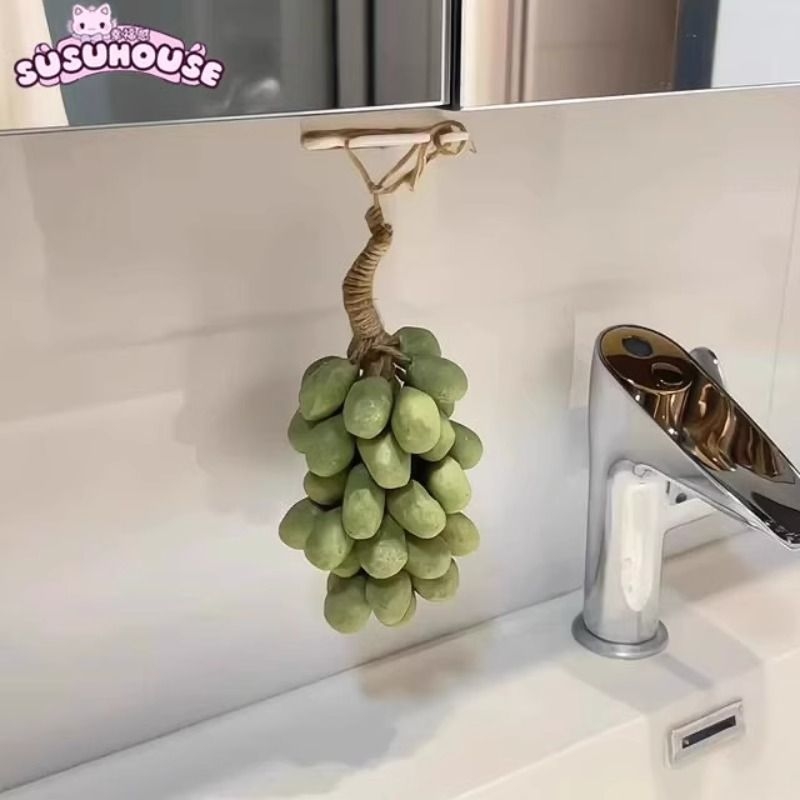 仿真葡萄香皂洗手台摆件装饰香薰天然手工礼物送朋友创意青提肥皂