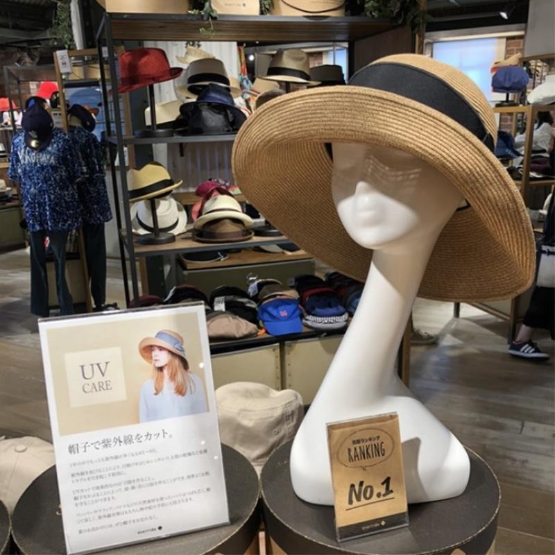 细纸草帽子大檐帽柔软可折叠UVCUT夏季防晒遮阳草帽批发