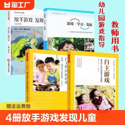 4册放手游戏发现儿童安吉幼儿教育学习发展幼儿园自主性区域活动环境课程与自主成就快乐而有意义童年基础