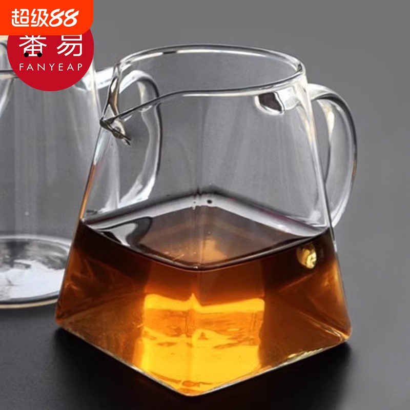 杯子/玻璃/公道杯AA1sn0-功夫茶分茶器过滤泡茶茶具耐热茶杯