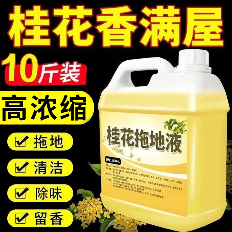 桂花香拖地花露水专用清洁液神器速干留香液木地板瓷砖清洁剂家用