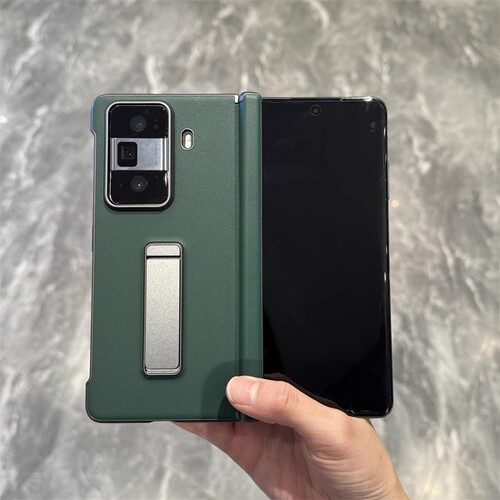 适用荣耀Magicvs3手机壳磁吸支架全包防摔超薄高级感中轴保护单后壳折叠屏至臻版素皮