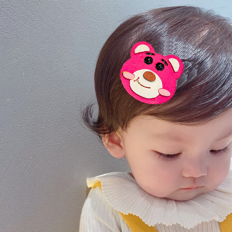 벨크로  귀여운 깨진 머리 유물 앞머리 스티커 어린이 모자를 쓰고 있죠 소녀 매직 포스트 헤어 카드 2023