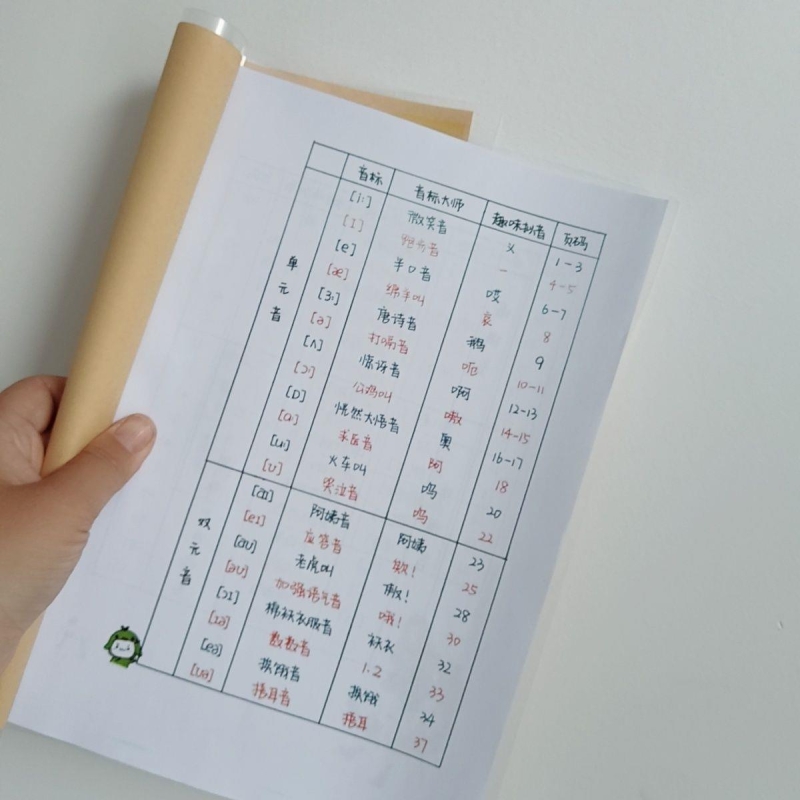 小学初中英语音标书学48个国际音英标巧记妙记英语英文单词思维导