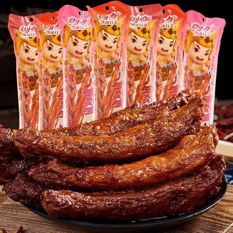 【创奇】氮气烤脖手撕整根鸡脖子肉类夜宵年货休闲零食非风干鸭脖