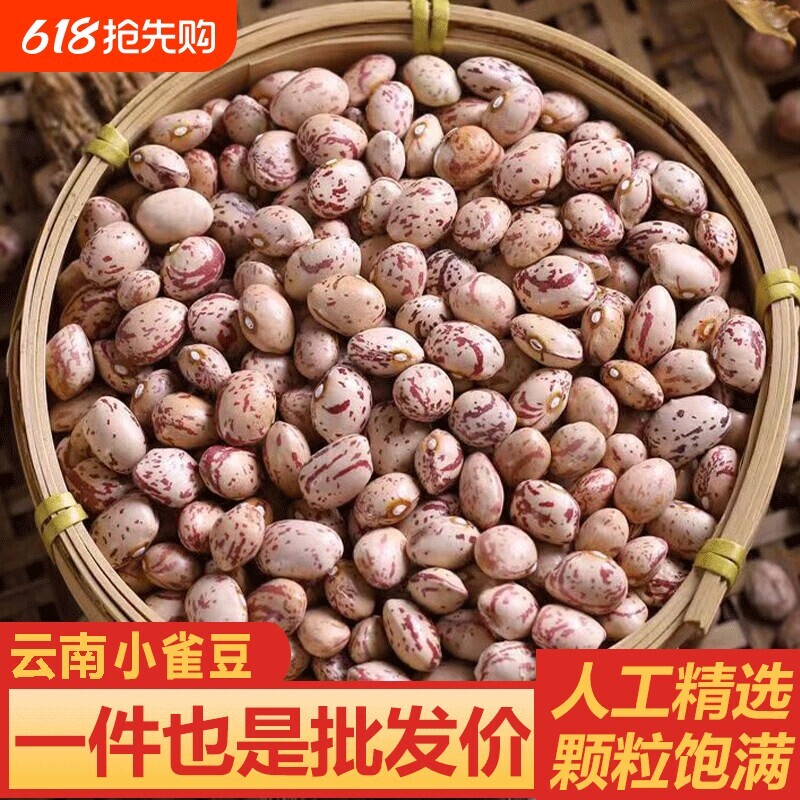 云南雀蛋豆新货奶花豆花生豆农家自种四季豆米干货花豆芸豆新鲜