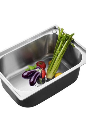 厂家批发厨房菜盆单盆小单槽水槽套餐洗菜盆洗碗池不锈钢水槽5040