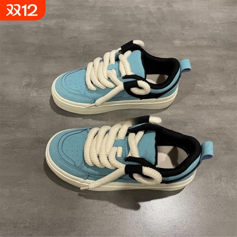 品牌断码厚底小白鞋女秋季女鞋配裙子鞋子学生百搭小众面包鞋休闲