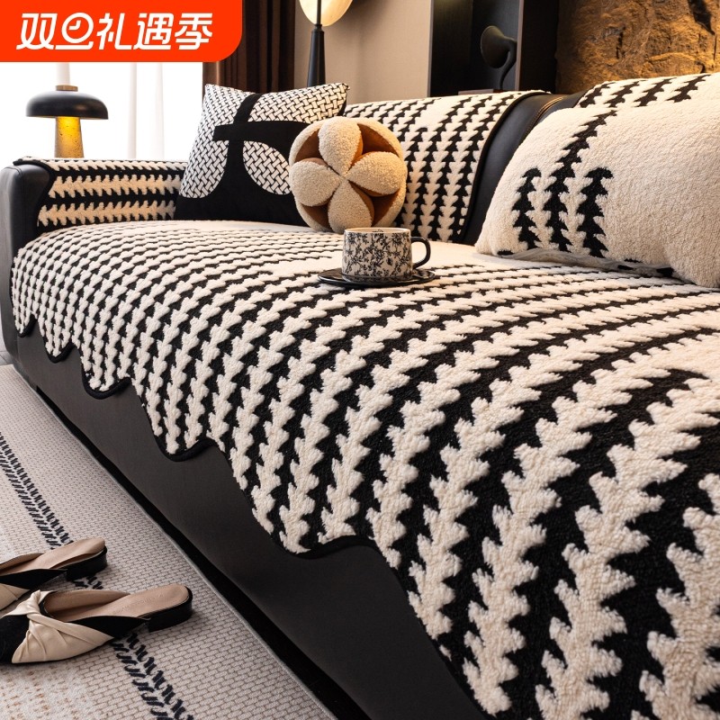 高级感劳斯伦沙发垫四季通用2025新款防滑直排冬季坐垫子盖布套罩